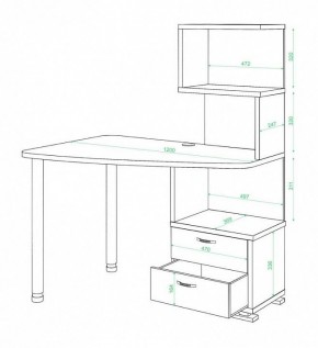 Стол компьютерный Домино СКМ-60 в Воткинске - votkinsk.mebel24.online | фото 2