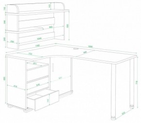 Стол компьютерный Домино СР-145М в Воткинске - votkinsk.mebel24.online | фото 3