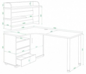 Стол компьютерный Домино СР-145М в Воткинске - votkinsk.mebel24.online | фото 3