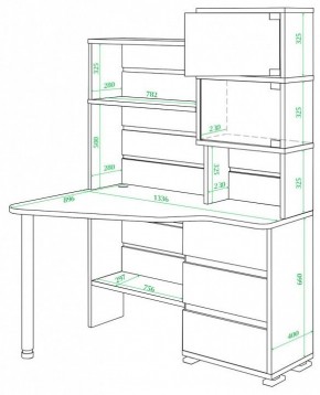 Стол компьютерный Домино СР-322 в Воткинске - votkinsk.mebel24.online | фото 2