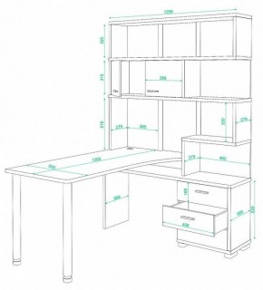 Стол компьютерный Домино СР-420/130 в Воткинске - votkinsk.mebel24.online | фото 2