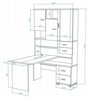 Стол компьютерный Домино СР-620/140 в Воткинске - votkinsk.mebel24.online | фото 2