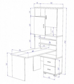 Стол компьютерный Домино СР-720/180 в Воткинске - votkinsk.mebel24.online | фото 2