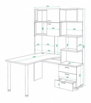 Стол компьютерный Латте СР-500М140 в Воткинске - votkinsk.mebel24.online | фото 3