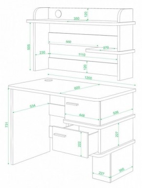 Стол компьютерный СД-15 в Воткинске - votkinsk.mebel24.online | фото 2