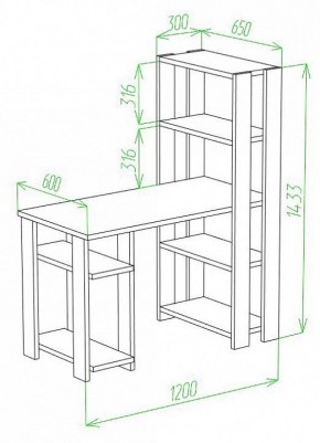 Стол компьютерный Slim СТН-145/120 в Воткинске - votkinsk.mebel24.online | фото 2