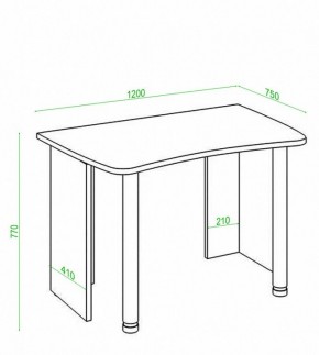 Стол офисный Домино Лайт СКЛ-Софт120 в Воткинске - votkinsk.mebel24.online | фото 3