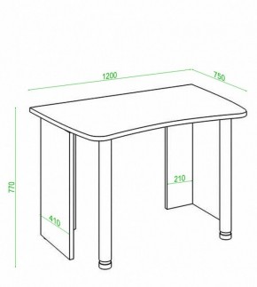 Стол офисный Домино Лайт СКЛ-Софт120 в Воткинске - votkinsk.mebel24.online | фото 2
