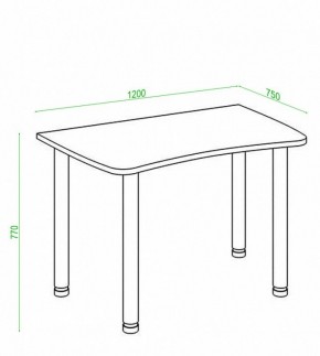 Стол офисный Домино Лайт СКЛ-Софт120МО в Воткинске - votkinsk.mebel24.online | фото 3