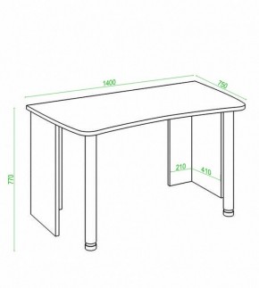 Стол офисный Домино Лайт СКЛ-Софт140 в Воткинске - votkinsk.mebel24.online | фото 2