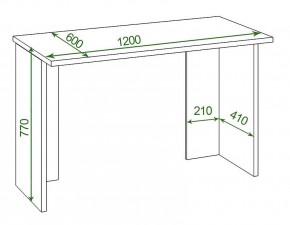 Стол офисный Домино Lite СКЛ-Прям120Р в Воткинске - votkinsk.mebel24.online | фото 2