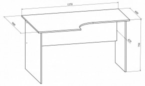 Стол офисный Офис ОФ-10 в Воткинске - votkinsk.mebel24.online | фото 3