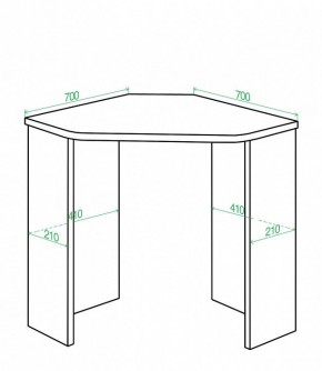 Стол письменный Домино Lite СКЛ-Угл70 в Воткинске - votkinsk.mebel24.online | фото 2