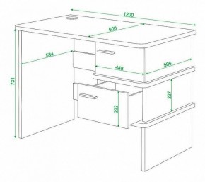 Стол письменный Домино нельсон СД-15С в Воткинске - votkinsk.mebel24.online | фото 3