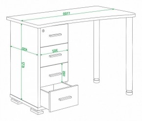 Стол письменный Домино нельсон СКМ-50 в Воткинске - votkinsk.mebel24.online | фото 5