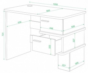 Стол письменный Домино СД-15 С в Воткинске - votkinsk.mebel24.online | фото 2