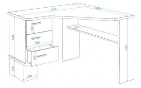 Стол письменный Домино СД-45С в Воткинске - votkinsk.mebel24.online | фото 2