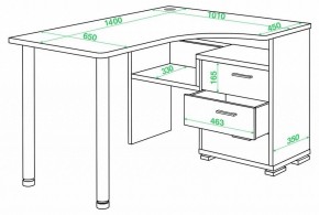 Стол письменный Домино СР-132С-140 в Воткинске - votkinsk.mebel24.online | фото 2