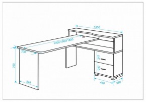 Стол письменный Домино СР-620/180 C в Воткинске - votkinsk.mebel24.online | фото 2