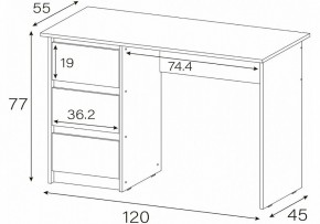 Стол письменный Идена в Воткинске - votkinsk.mebel24.online | фото 4