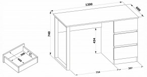 Стол письменный СПм-205 в Воткинске - votkinsk.mebel24.online | фото 4