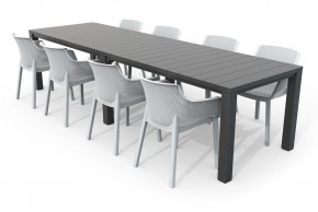 Стол раскладной Джули (Julie Double table 2 configurations) Графит в Воткинске - votkinsk.mebel24.online | фото 6