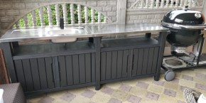 Столик для барбекю 415 Л (Unity Chef 415 L) графит в Воткинске - votkinsk.mebel24.online | фото 1