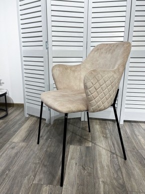 Стул AMARETTO VBP206 античный светло-бежевый, велюр без пальчикового эффекта /черный каркас, М-City в Воткинске - votkinsk.mebel24.online | фото 7