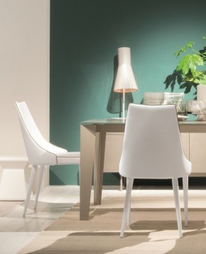 Стул CLARA 40.11 (TR505 white with sand cordonet, экокожа) в Воткинске - votkinsk.mebel24.online | фото 1
