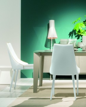 Стул CLARA 40.11 (TR505 white with sand cordonet, экокожа) в Воткинске - votkinsk.mebel24.online | фото 2