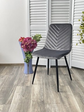 Стул DUKE BLUVEL-14 GREY, велюр / черный каркас М-City в Воткинске - votkinsk.mebel24.online | фото 4