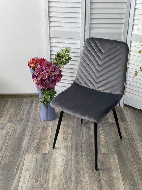 Стул DUKE BLUVEL-14 GREY, велюр / черный каркас М-City в Воткинске - votkinsk.mebel24.online | фото 5