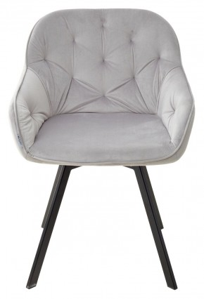 Стул GALE 360 град. поворот. BLUVEL-03 LIGHT GREY, велюр/ черный каркас, М-City в Воткинске - votkinsk.mebel24.online | фото 3
