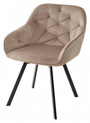 Стул GALE 360 град. поворот. BLUVEL-40 BEIGE, велюр/ черный каркас, М-City в Воткинске - votkinsk.mebel24.online | фото 1
