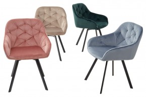 Стул GALE 360 град. поворот. BLUVEL-40 BEIGE, велюр/ черный каркас, М-City в Воткинске - votkinsk.mebel24.online | фото 3