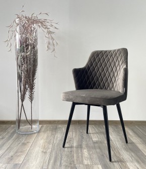 Стул HERMAN 360 град. ГРАФИТ #14, велюр / черный каркас М-City в Воткинске - votkinsk.mebel24.online | фото 2