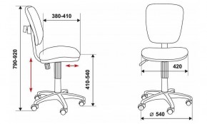 Стул компьютерный Бюрократ CH-204NX/26-28 черный в Воткинске - votkinsk.mebel24.online | фото