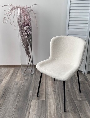 Стул RIYA UF992-01 Белый, teddy / черный каркас М-City в Воткинске - votkinsk.mebel24.online | фото 5