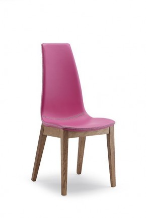 СТУЛ  SELLY, ASH WALNUT 167/ SOFT PIENO FIORE 275 FUSSIA с черн.строчкой в Воткинске - votkinsk.mebel24.online | фото