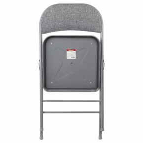Стул складной BRABIX "Golf Plus CF-003 КОМФОРТ", серый каркас, серая ткань, 532890 в Воткинске - votkinsk.mebel24.online | фото 3