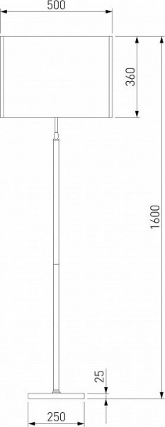 Торшер Eurosvet Notturno 01163/1 черный в Воткинске - votkinsk.mebel24.online | фото 2