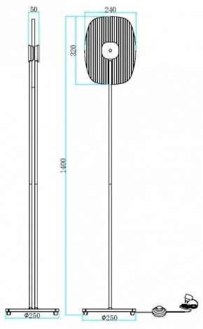 Торшер Maytoni Eclipse MOD152FL-L1BK в Воткинске - votkinsk.mebel24.online | фото 2