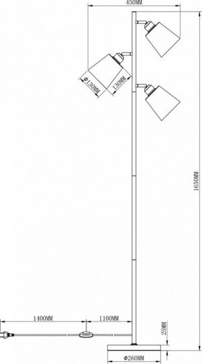 Торшер Moderli Floor V3050-3F в Воткинске - votkinsk.mebel24.online | фото 3