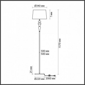 Торшер Odeon Light Homi 5040/1F в Воткинске - votkinsk.mebel24.online | фото 4