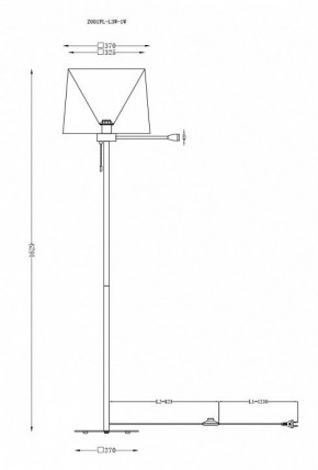 Торшер с подсветкой Maytoni Farel Z001FL-L3W-1W в Воткинске - votkinsk.mebel24.online | фото 3