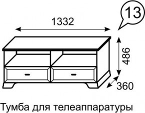 Тумба для телеаппаратуры Венеция 13 бодега в Воткинске - votkinsk.mebel24.online | фото 2