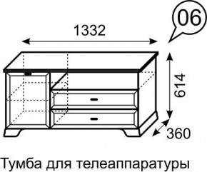 Тумба для телеаппаратуры Венеция 6 бодега в Воткинске - votkinsk.mebel24.online | фото 3