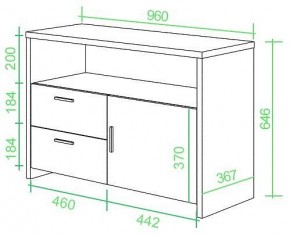 Тумба комбинированная Домино Lite ТБЛ в Воткинске - votkinsk.mebel24.online | фото 2