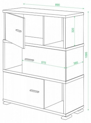 Тумба комбинированная СБ-30/3 в Воткинске - votkinsk.mebel24.online | фото 2