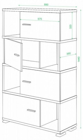 Тумба комбинированная СБ-30/4 в Воткинске - votkinsk.mebel24.online | фото 2